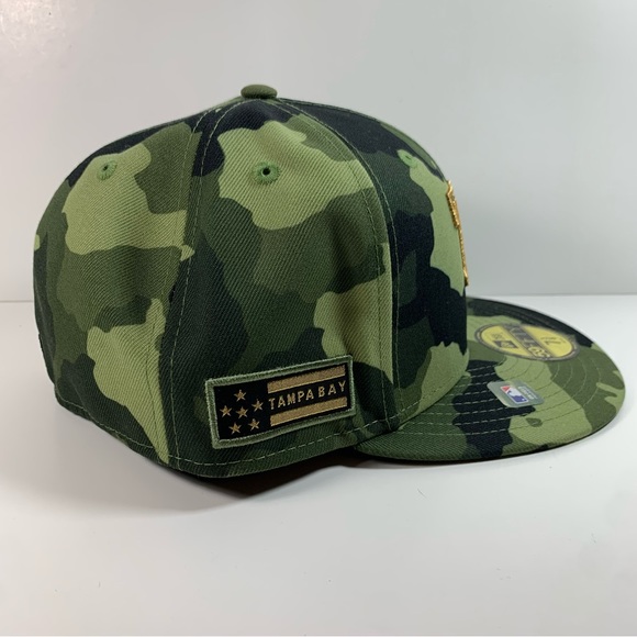 Tampa Bay Rays New Era Fitted Cap Veterans Day - Picture 3 of 5